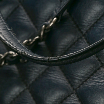 Chanel Calfskin Quilted Small Easy Shopping Tote Black 11 of 16