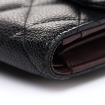 Chanel Caviar Quilted Large Flap Wallet Black 10 of 11