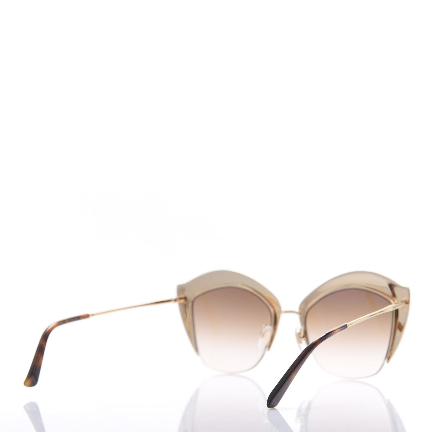 Metal Crystal Cat Eye Sunglasses GG00114S Pink
