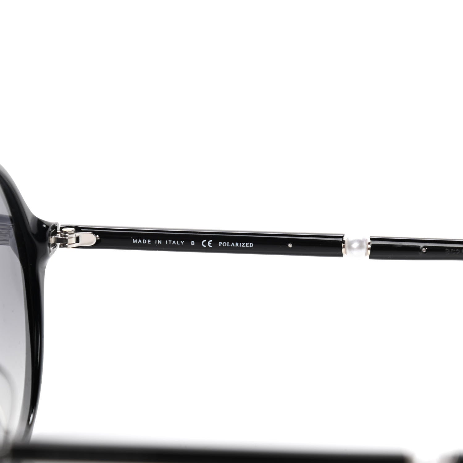 Chanel Acetate Pearl Round Sunglasses 5391 H A Black 4 of 6