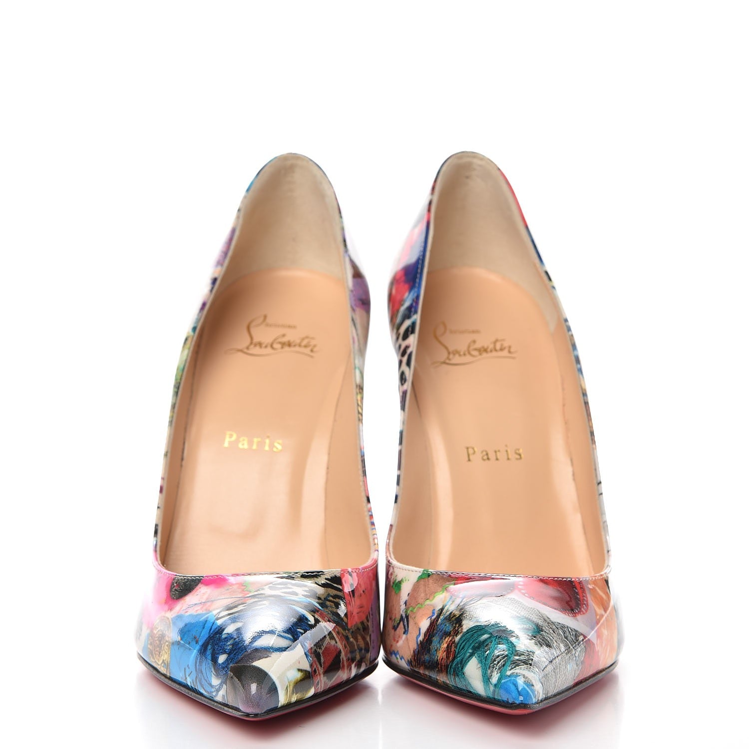 Christian Louboutin Patent Trash Pigalle Follies 100 Pumps 38.5 Multicolor 2 of 8