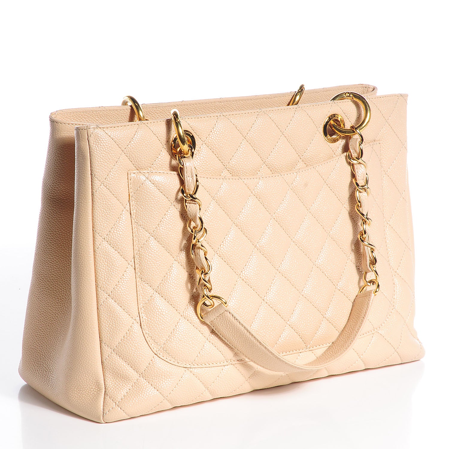 Chanel Caviar Grand Shopping Tote GST Beige Clair 3 of 8