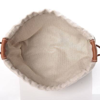 Hermes Canvas Barenia Fourbi 20 PM Pouch Naturel Fauve 5 of 8