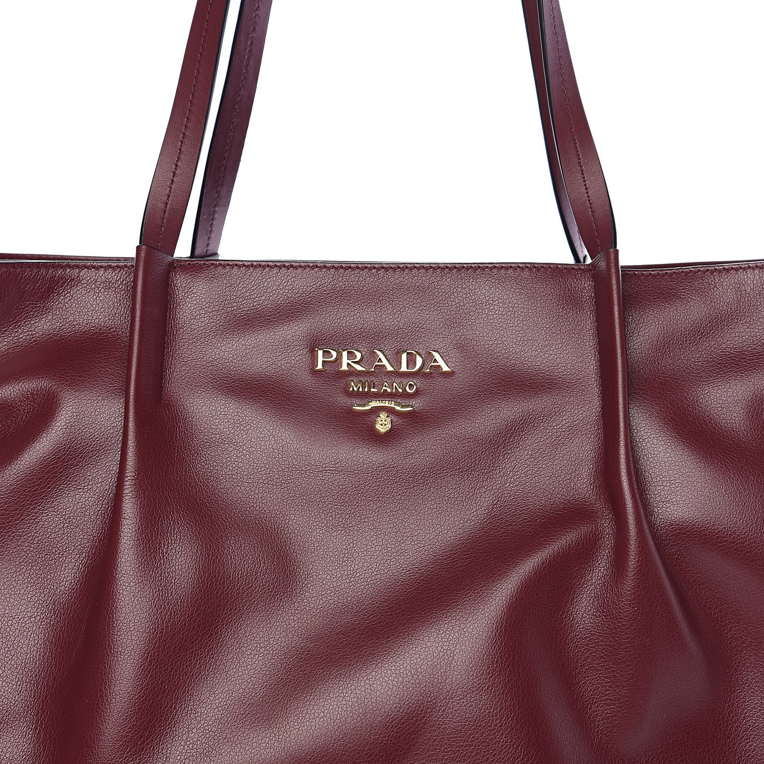 Prada Glace Calfskin City Calfskin Tote Cerise 6 of 8