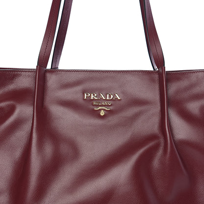 Prada Glace Calfskin City Calfskin Tote Cerise 6 of 8