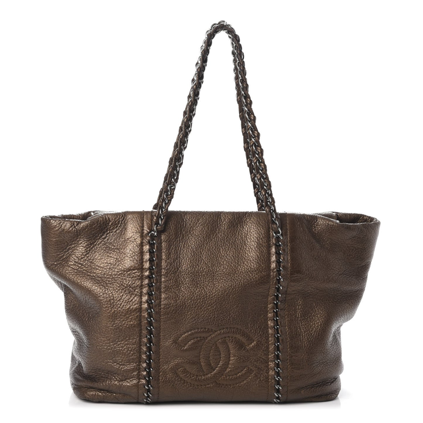 Deerskin Luxe Ligne Tote Khaki