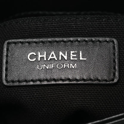 Chanel Calfskin Quilted CC Uniform Flap Belt Bag Black 7 of 13