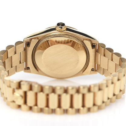 Rolex 18K Yellow Gold Diamond 31mm Oyster Perpetual Datejust President Watch Champagne 68278 5 of 7