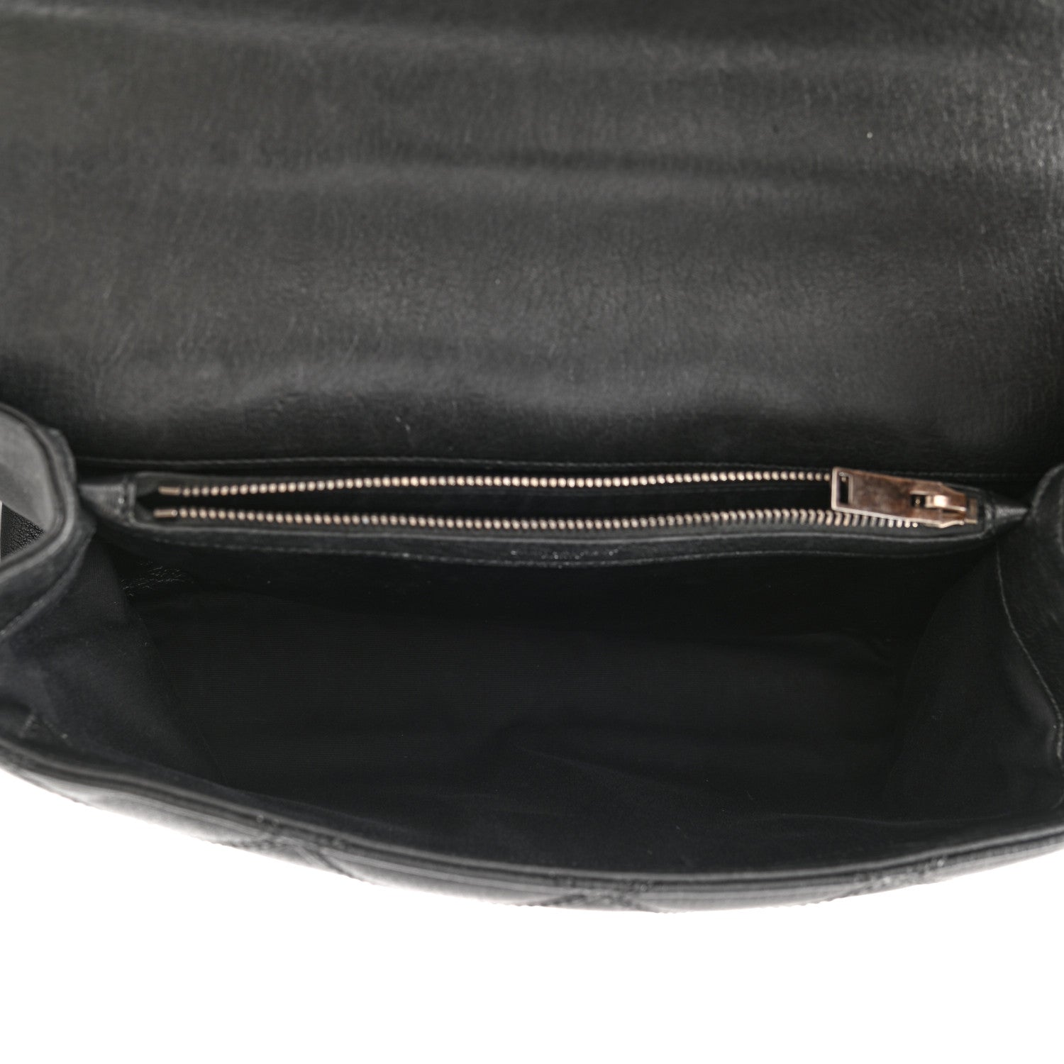 Saint Laurent Calfskin Diamond Quilted Monogram Large College Bag Black 5 of 10