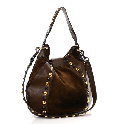 Gucci Calfskin Suede Fringe Babouska Hobo Brown 3 of 11