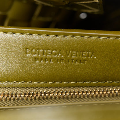 Bottega Veneta Suede Intrecciato Small Andiamo Shoulder Bag Olive Oil 7 of 10