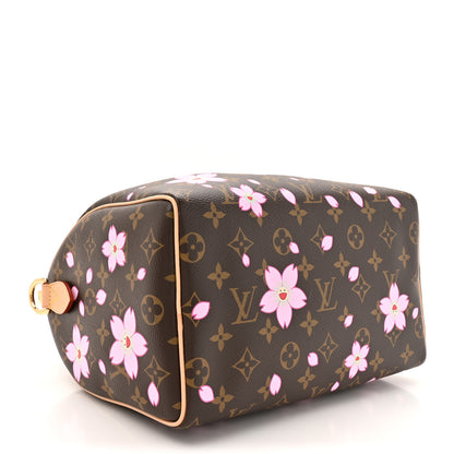 Louis Vuitton LV X TM Monogram Cherry Blossom Speedy Bandouliere 25 Sakura Brown 4 of 9