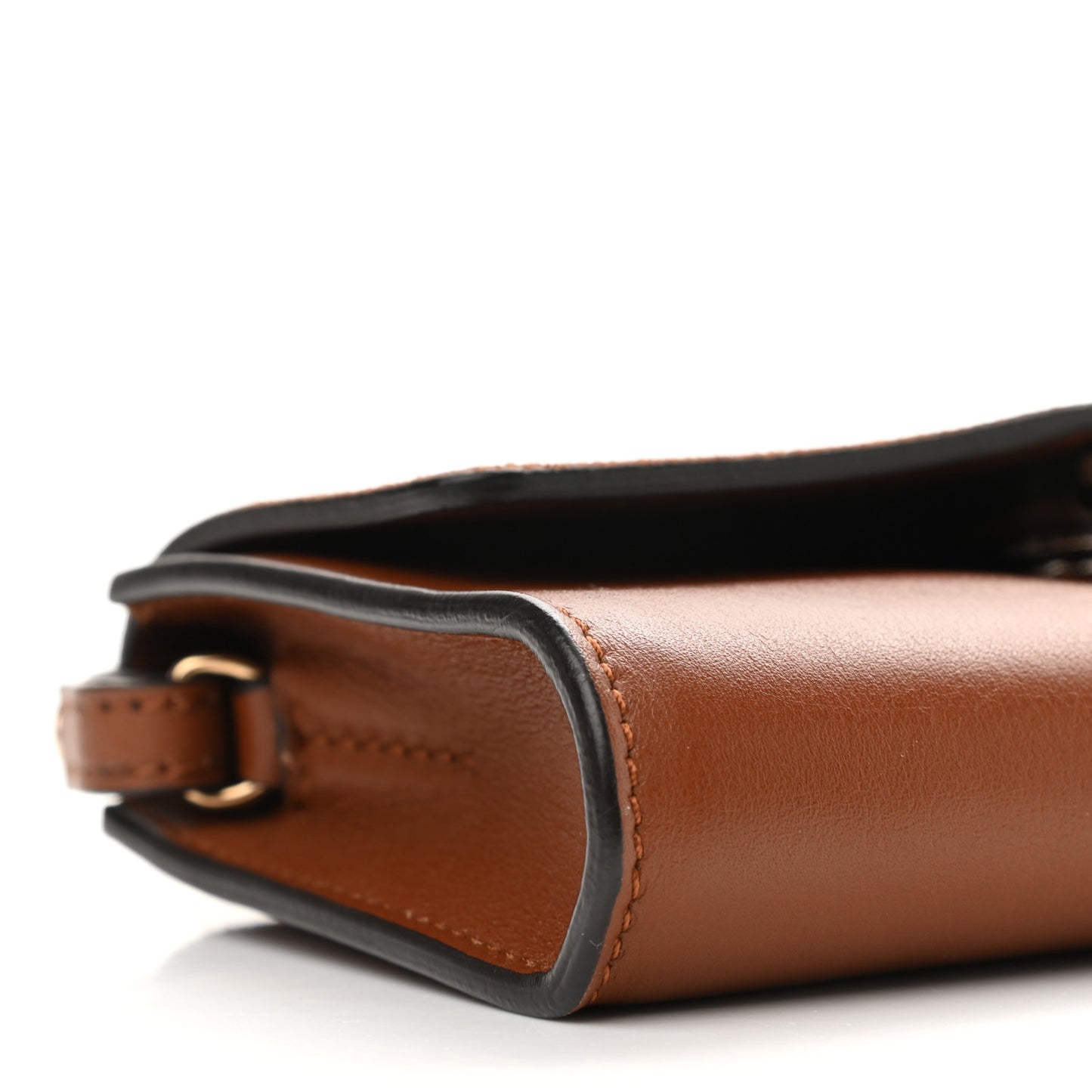 Suede Calfskin Mini Faye Shoulder Bag Tobacco