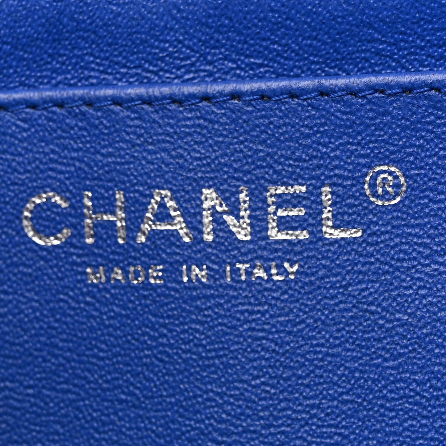 Lambskin Quilted Jumbo Single Flap Blue