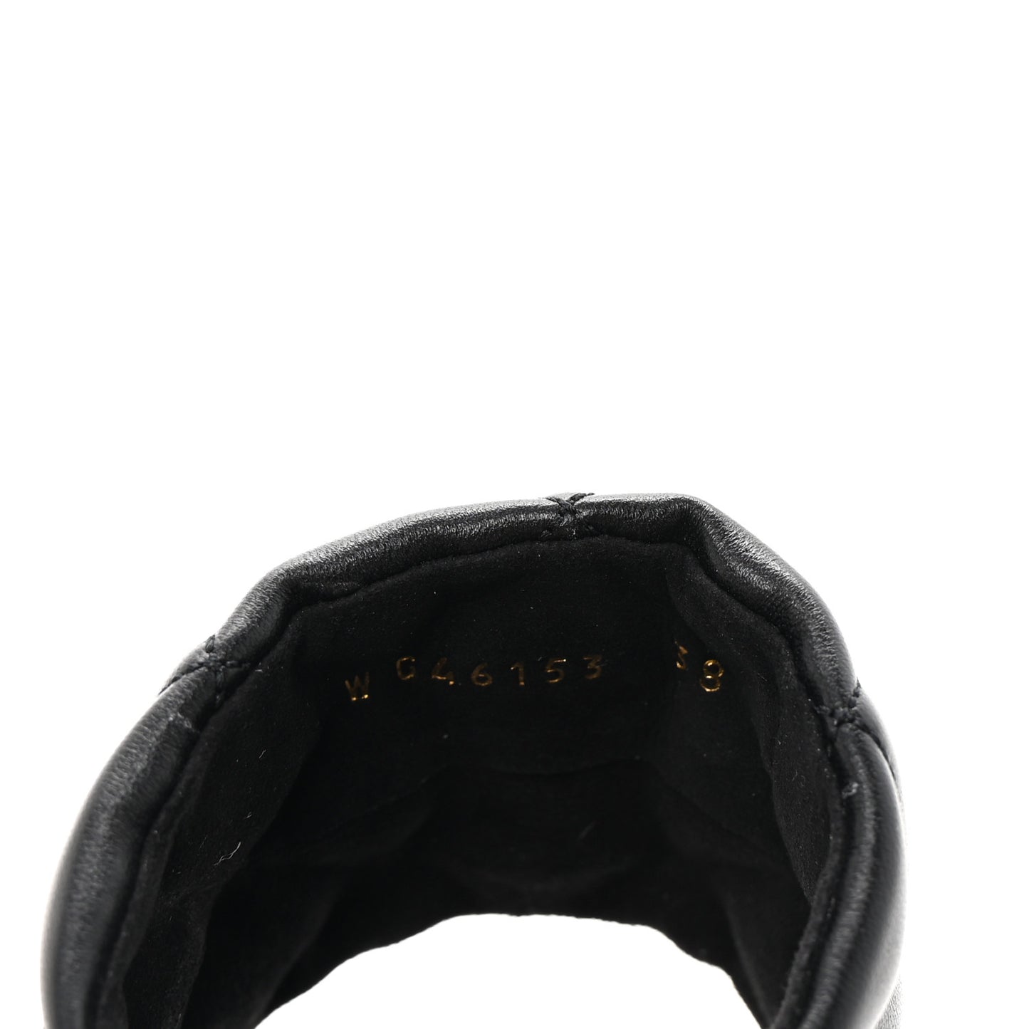 Lambskin Quilted CC Chain Espadrille Mules 38 Black Navy