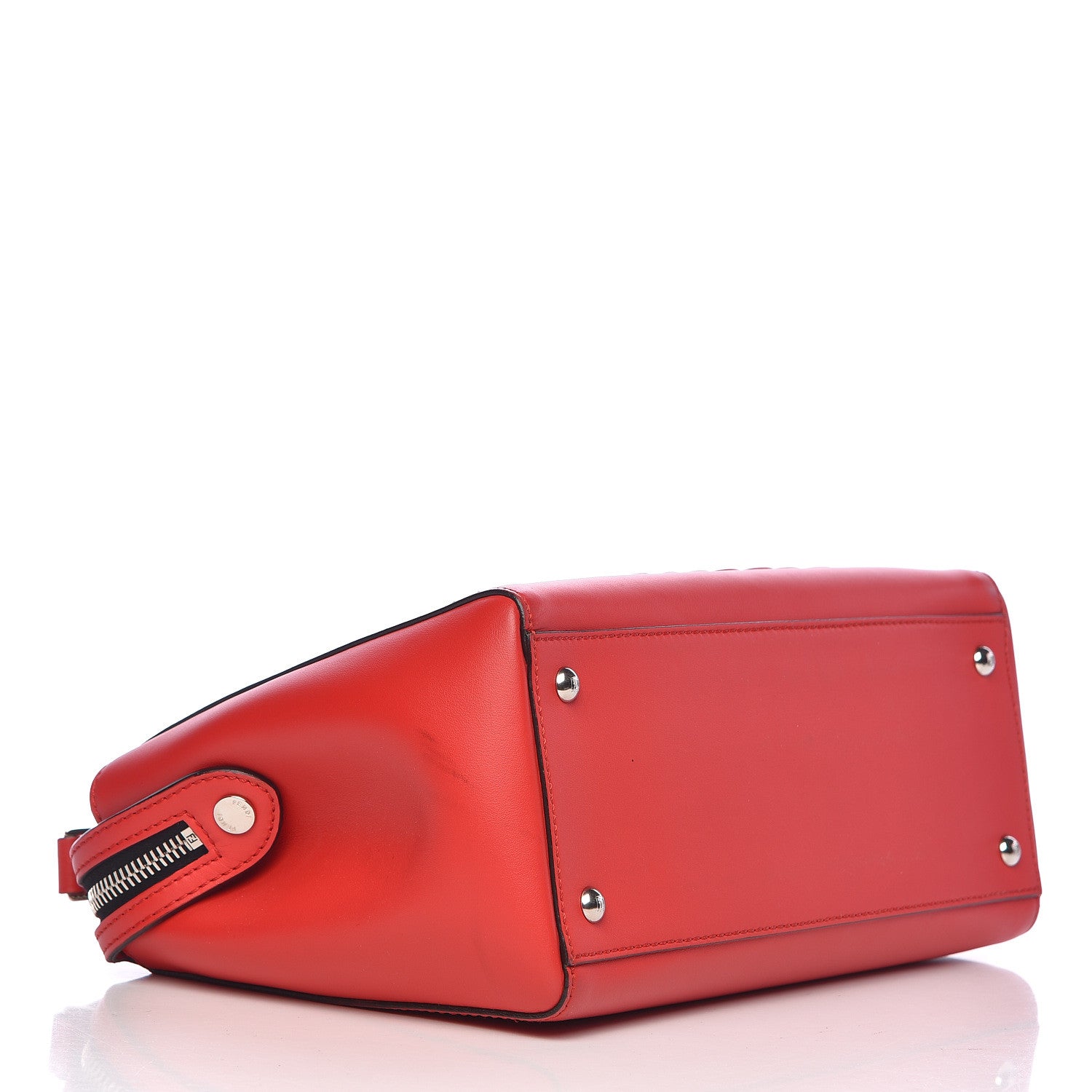 Fendi Vitello Baltico Dolce Shiny Nappa DotCom Satchel Caipiroska Bubblegum 4 of 15