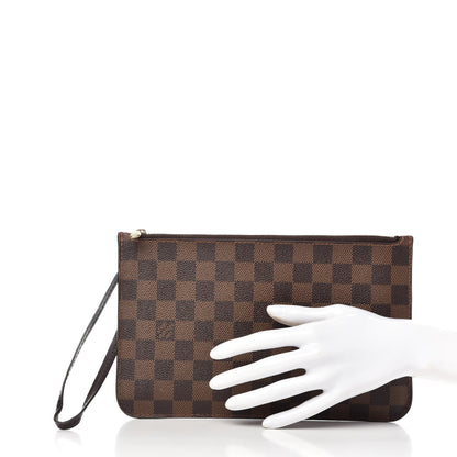 Louis Vuitton Damier Ebene Neverfull MM GM Pochette 2 of 9
