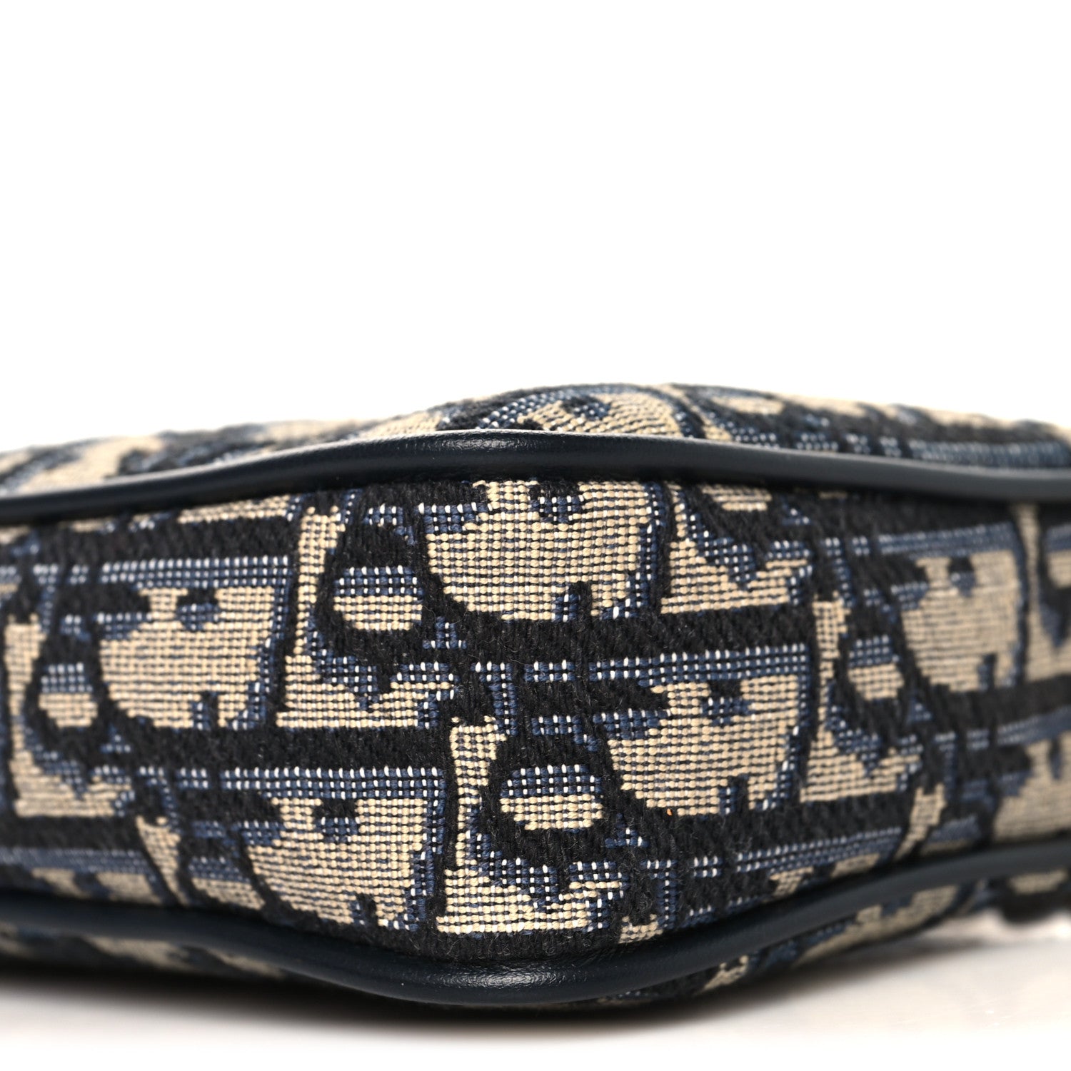 Christian Dior Oblique Bow Pouch With Chain Blue 1840451