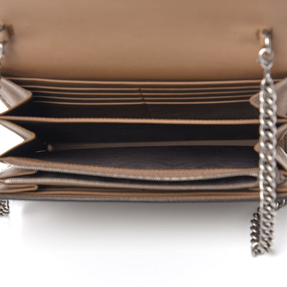 Gucci GG Supreme Monogram Mini Dionysus Chain Wallet Beige Taupe 4 of 9