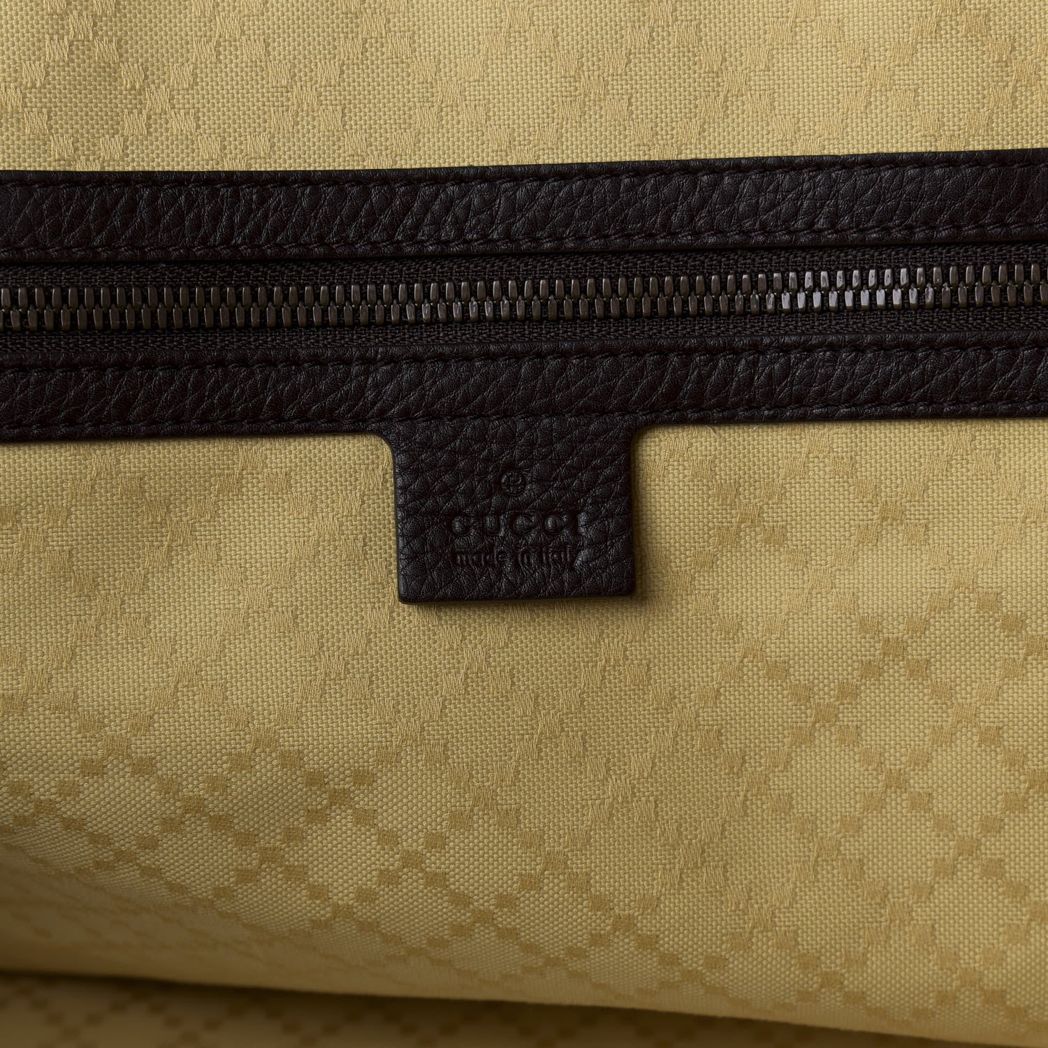 Gucci Calfskin Large Duffle Brown 5 of 10