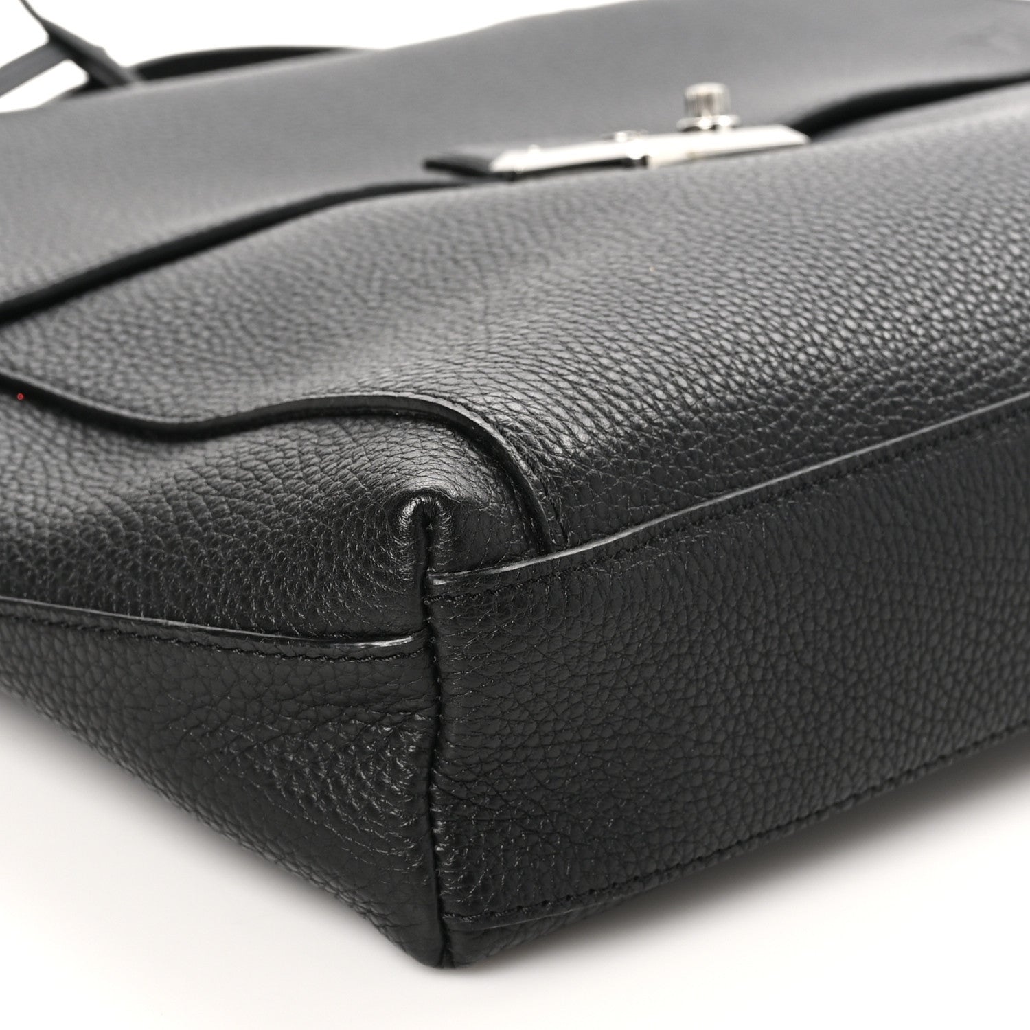 Louis Vuitton Taurillon Serviette Dorain Briefcase Black 8 of 9