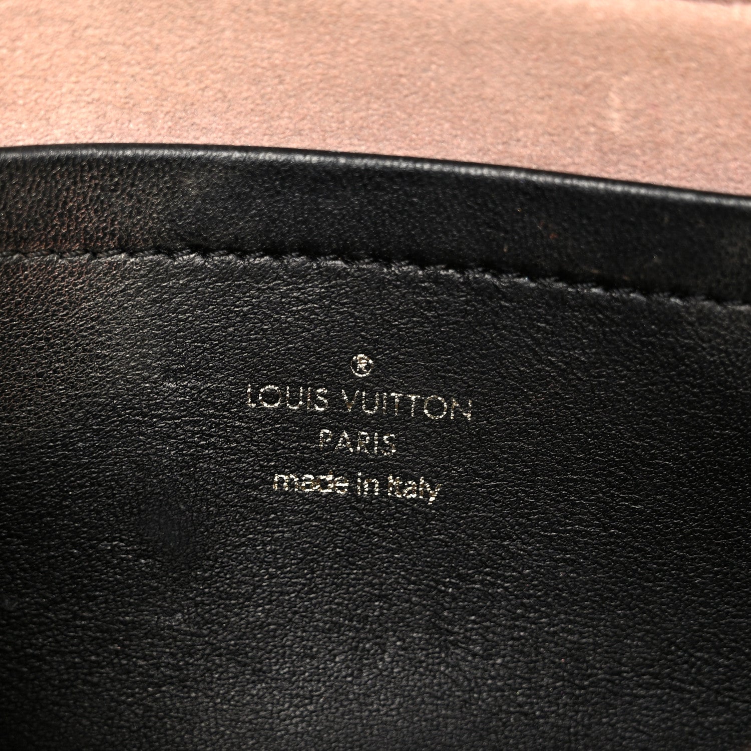 Louis Vuitton Lambskin Embossed Monogram Pochette Coussin Black 7 of 11