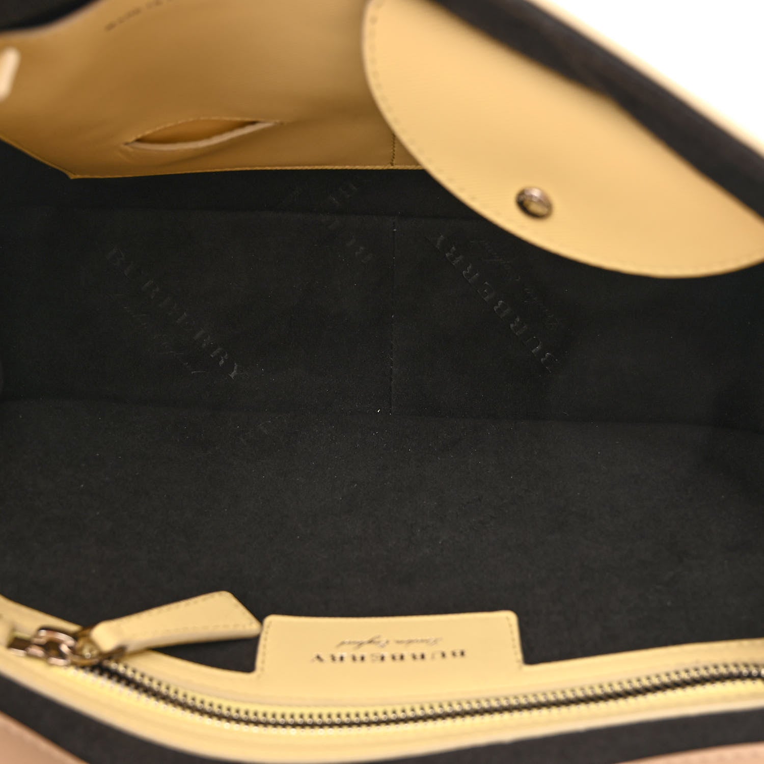 Burberry Trench Calfskin Medium DK88 Top Handle Bag Yellow Beige Red 5 of 11