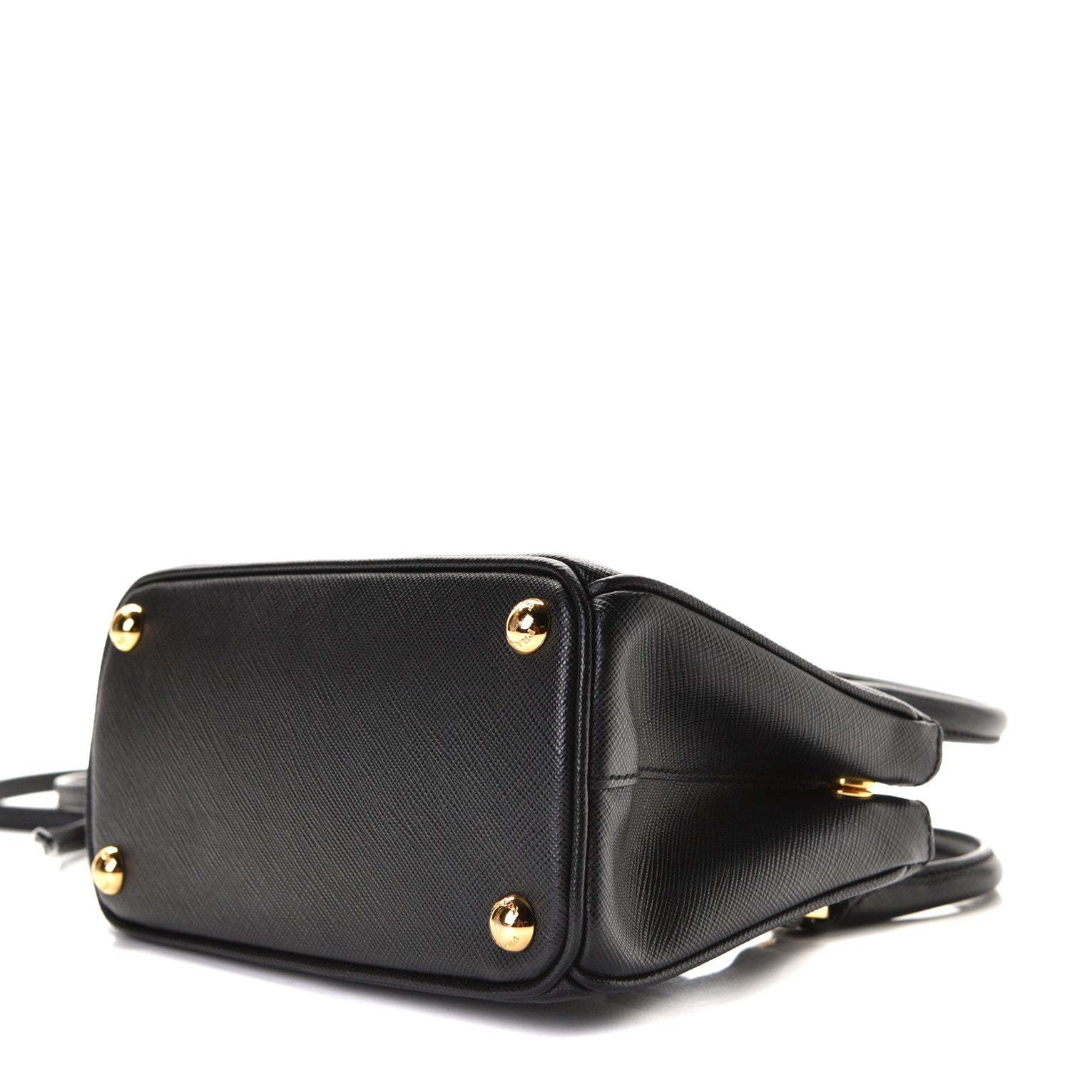 Prada Saffiano Lux Micro Galleria Double Zip Tote Black 12 of 12