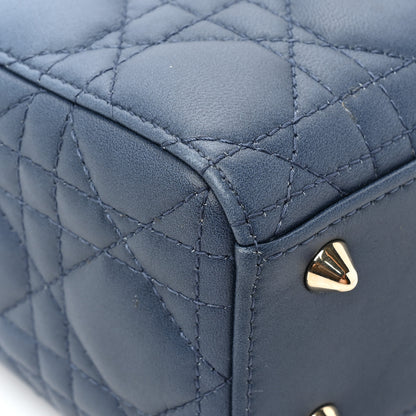 Christian Dior Lambskin Cannage Gradient Small My ABCDior Lady Dior Indigo Blue 10 of 12