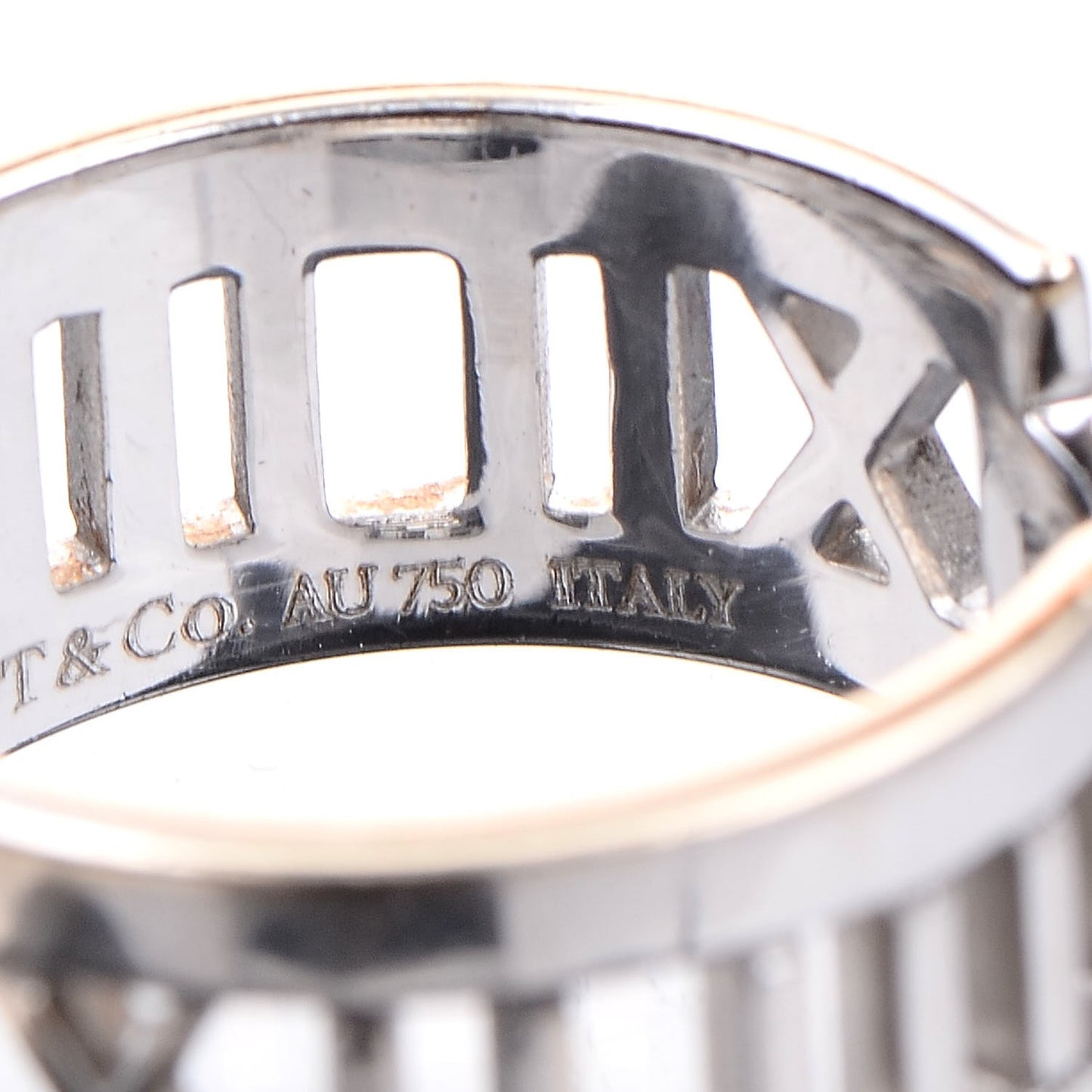 18K White Gold Diamond Open Atlas Ring 52 6