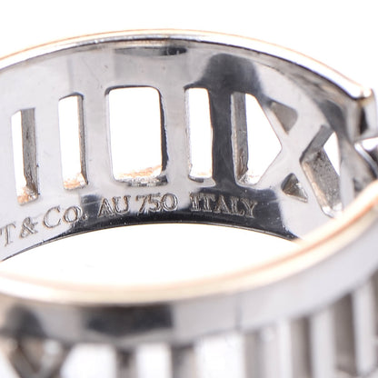 Tiffany 18K White Gold Diamond Open Atlas Ring 52 6 5 of 5