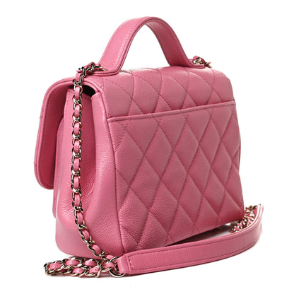 Chanel Caviar Quilted Small Business Affinity Flap Pink 3 of 15