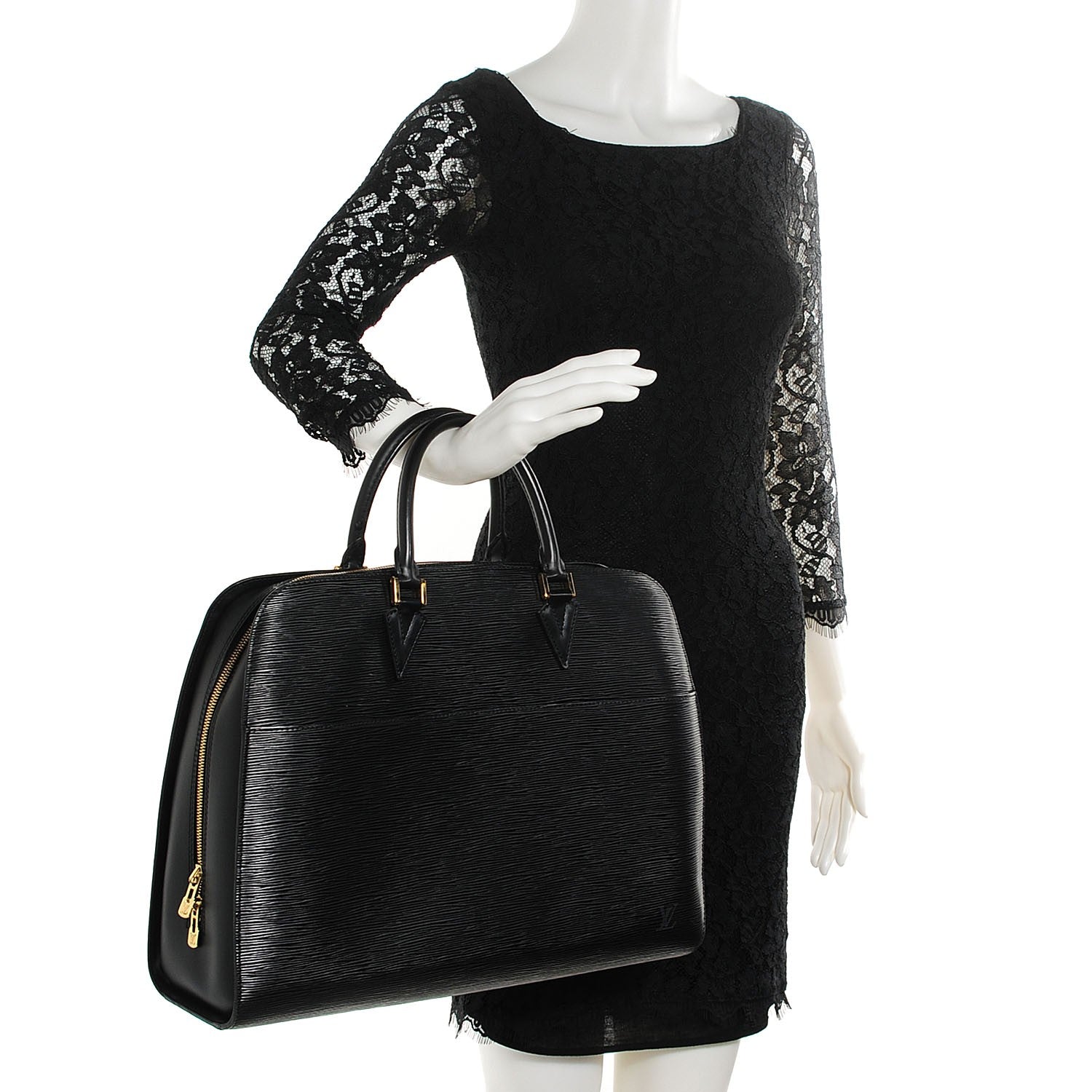 Louis Vuitton Epi Sorbonne Briefcase Black 2 of 7