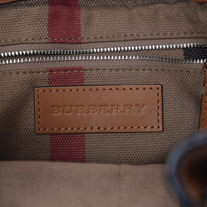 Burberry Grainy Calfskin House Check Small Maidstone Saddle Brown 7 of 14
