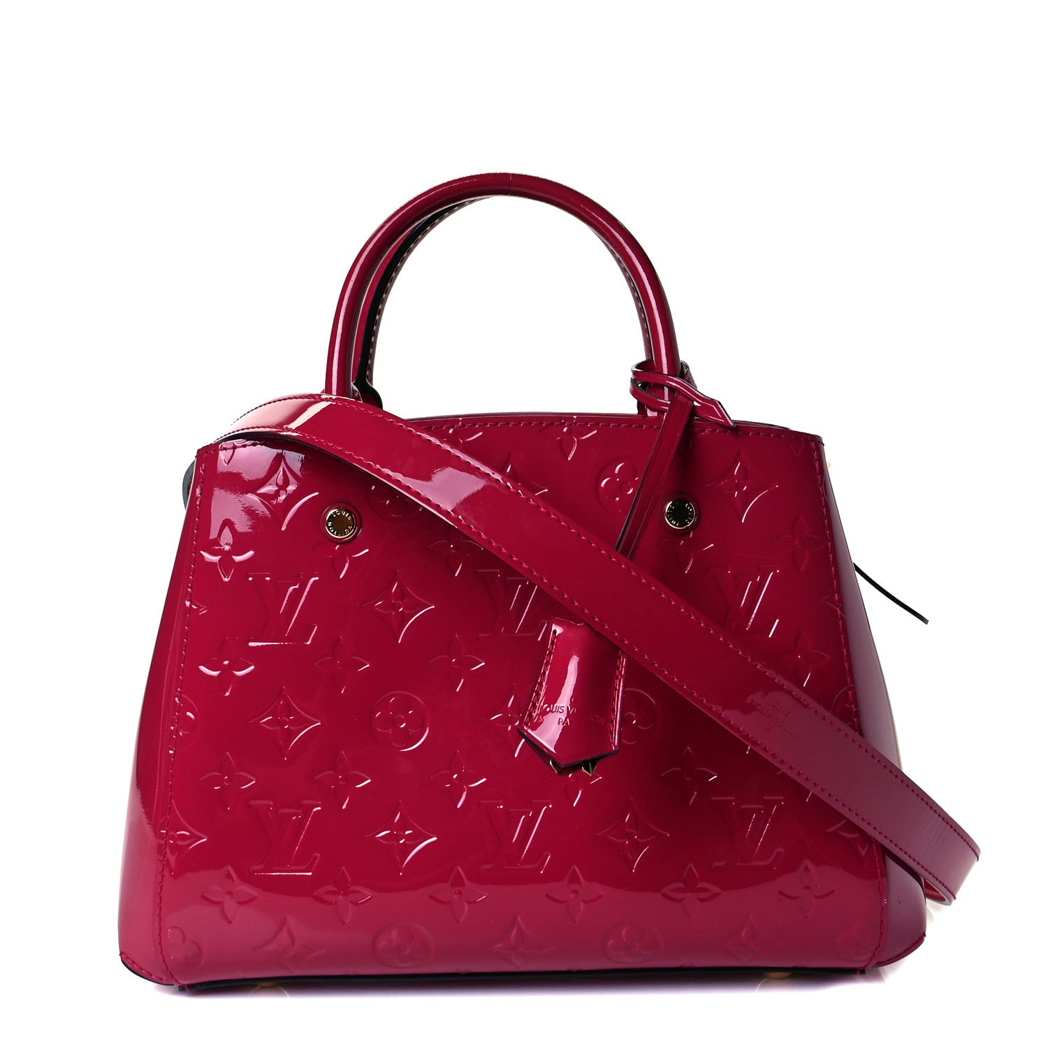 Louis Vuitton Vernis Montaigne BB Megenta 1 of 7