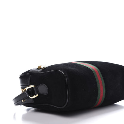 Gucci Suede Patent Web Small Ophidia Shoulder Bag Black 6 of 11