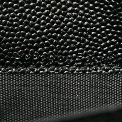 Saint Laurent Grain De Poudre Matelasse Chevron Monogram Monochrome Envelope Chain Wallet Black 8 of 12