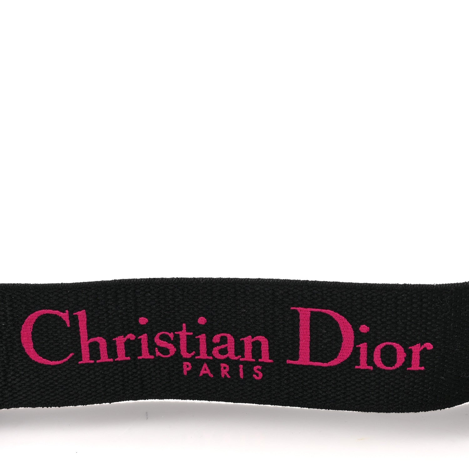Christian Dior Canvas Embroidered Shoulder Strap Fuchsia Bleu 3 of 4