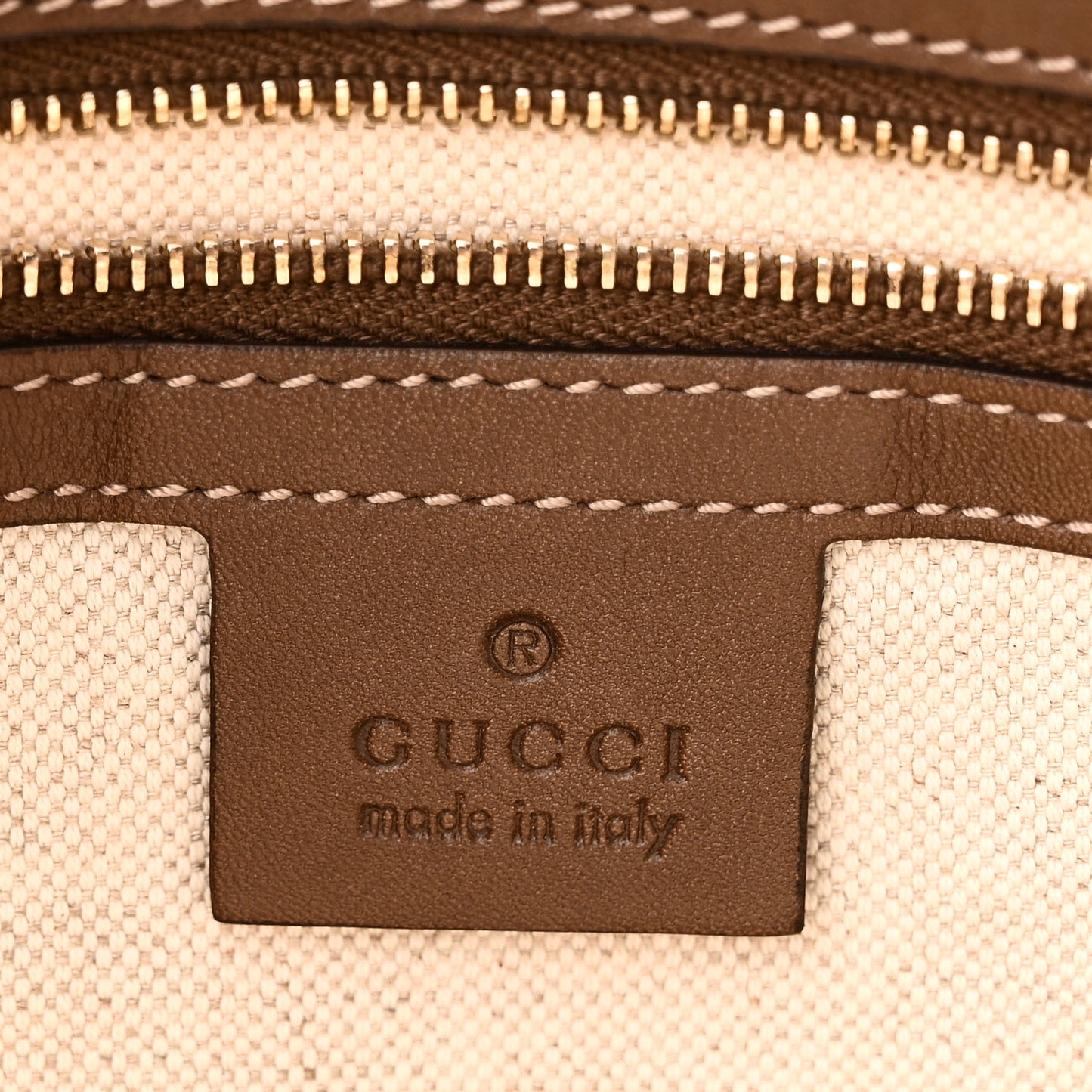 GG Supreme Monogram Calfskin Small Nice Tote New Mystic White Beige Brown