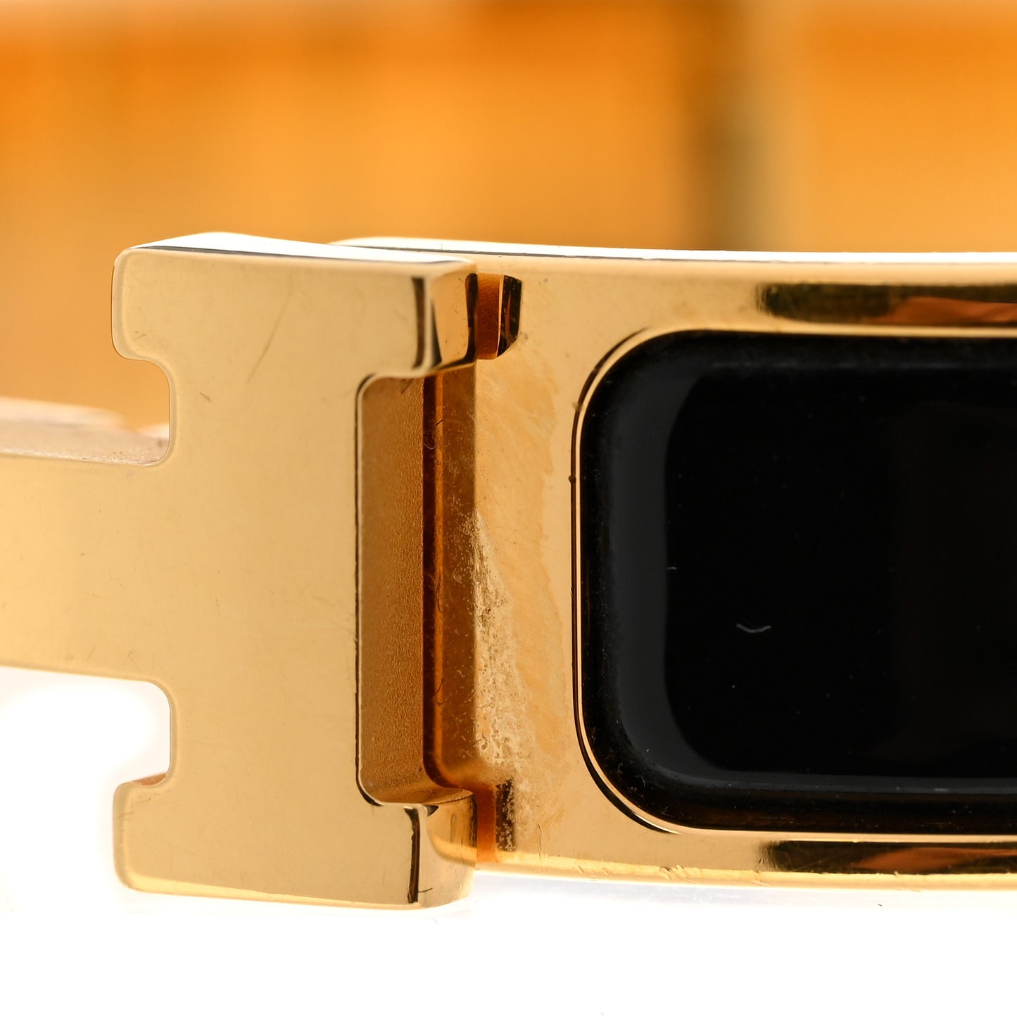 Enamel Narrow Clic Clac H Bracelet PM Black
