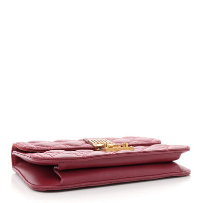 Christian Dior Lambskin Cannage Large Dioraddict Flap Red 4 of 12