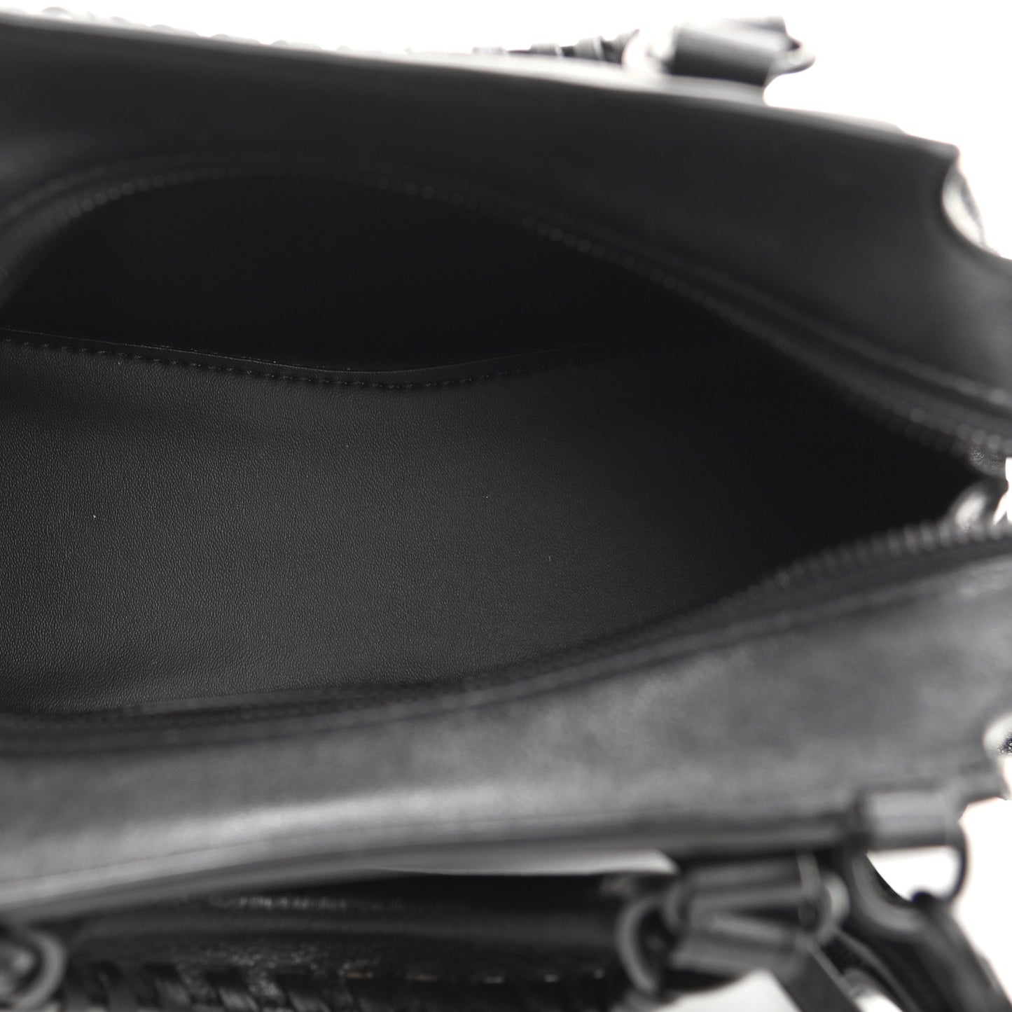 Cake Calfskin Tonal Hardware Mini Neo Classic City Black