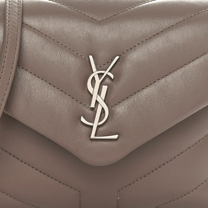 Saint Laurent Calfskin Y Quilted Monogram Toy Loulou Crossbody Bag Mink 8 of 10