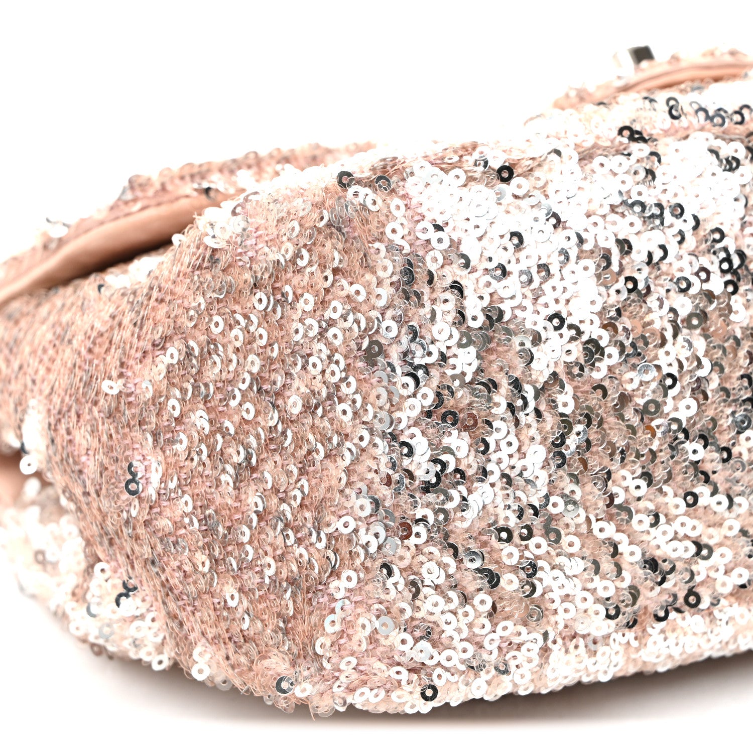 Chanel Sequin Mini Flap Light Pink Silver 9 of 10