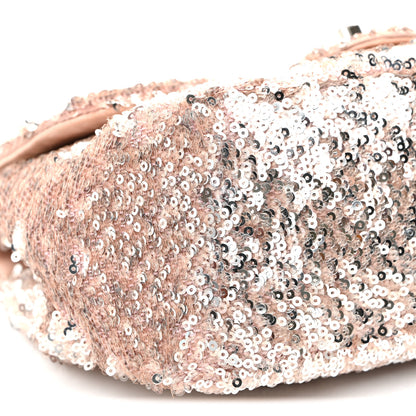 Chanel Sequin Mini Flap Light Pink Silver 9 of 10