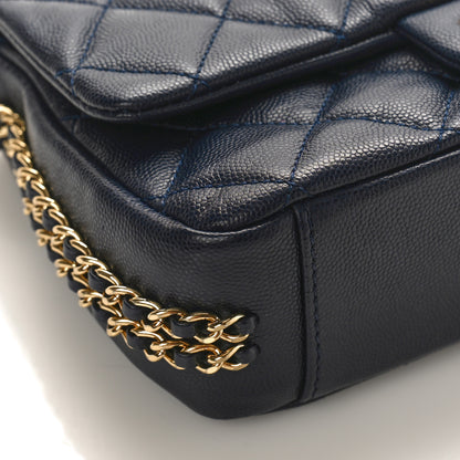 Chanel Caviar Quilted Mini CC You Flap Navy 8 of 9