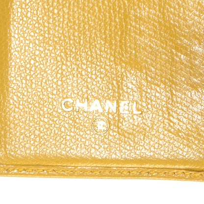 Chanel Leather Yen Wallet Yellow 7 of 9