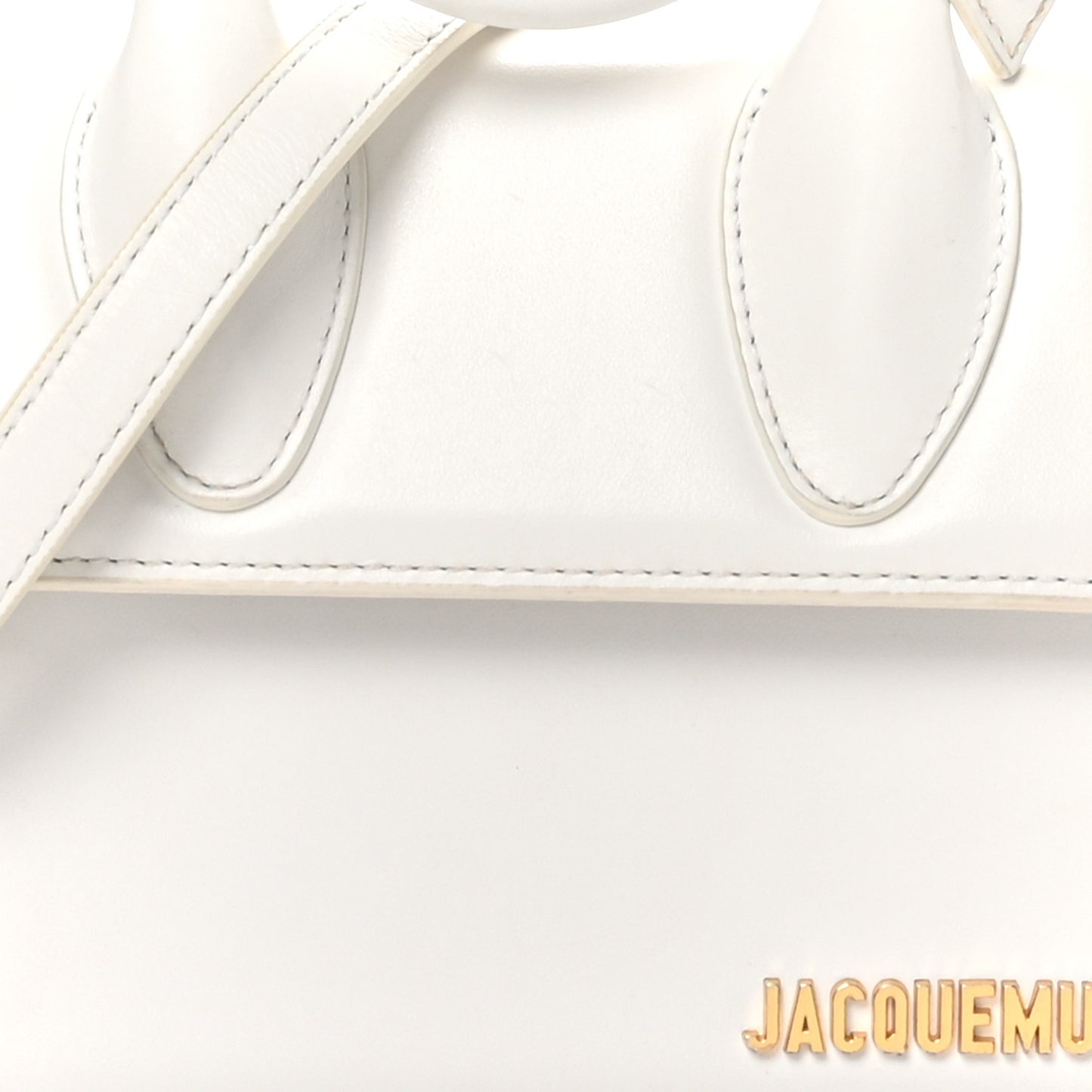Smooth Calfskin Le Chiquito Noeud White