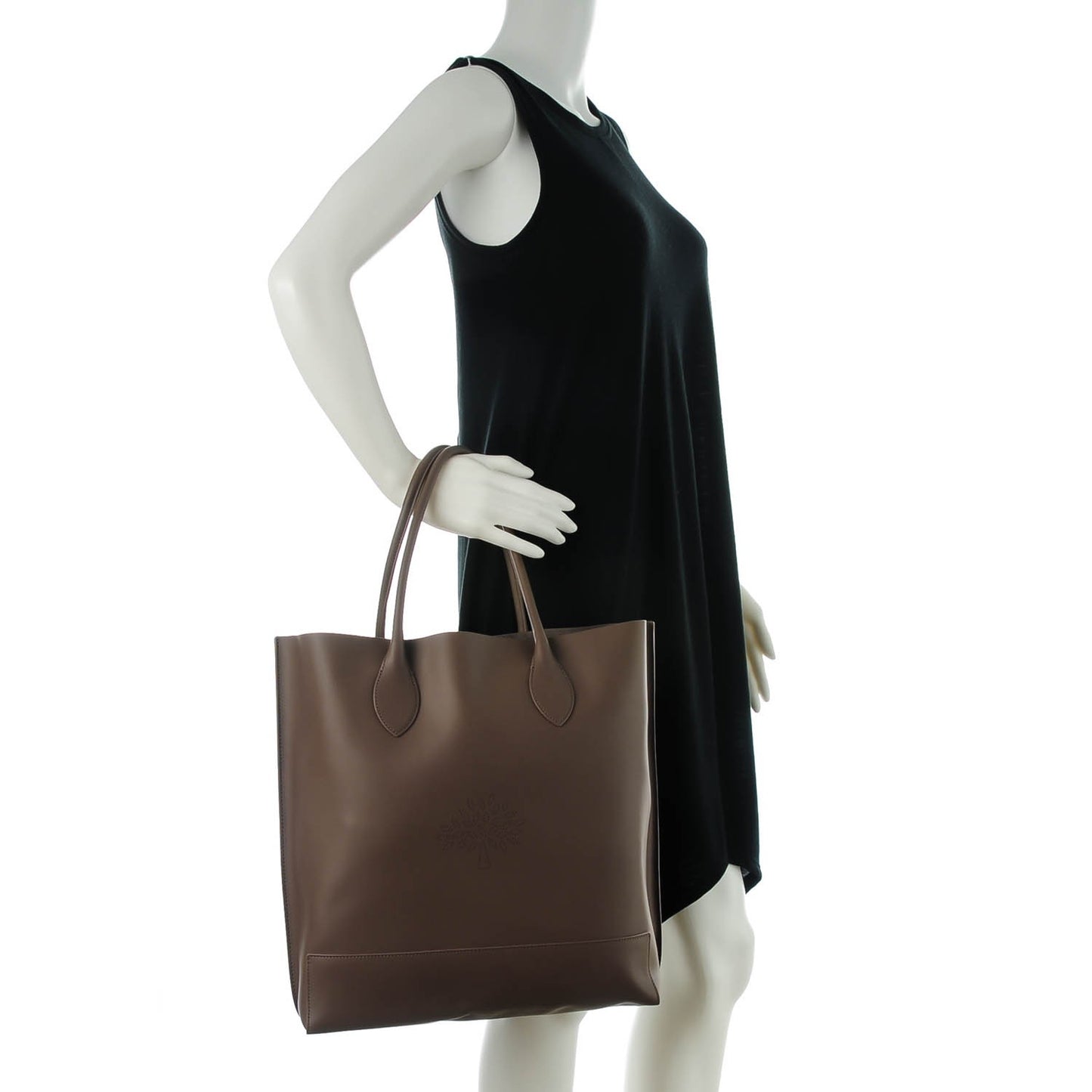 Nappa Blossom Tote Taupe