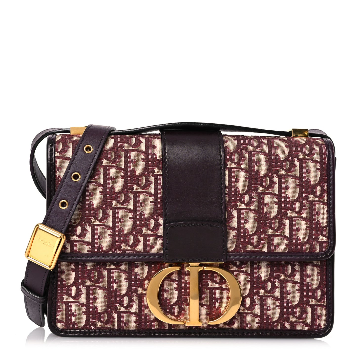 Oblique 30 Montaigne Flap Bag Burgundy